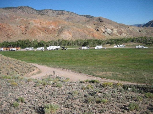 View of grass and RV space